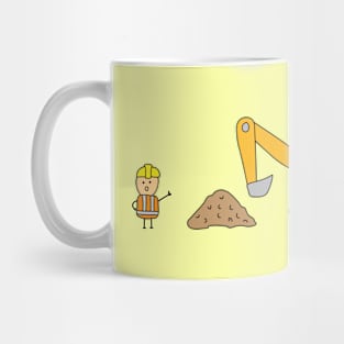 kids drawing construction Mug